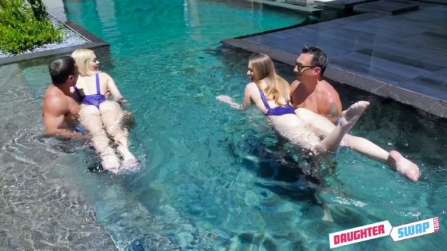 DaughterSwap – Steamy Daughter Pool Sex