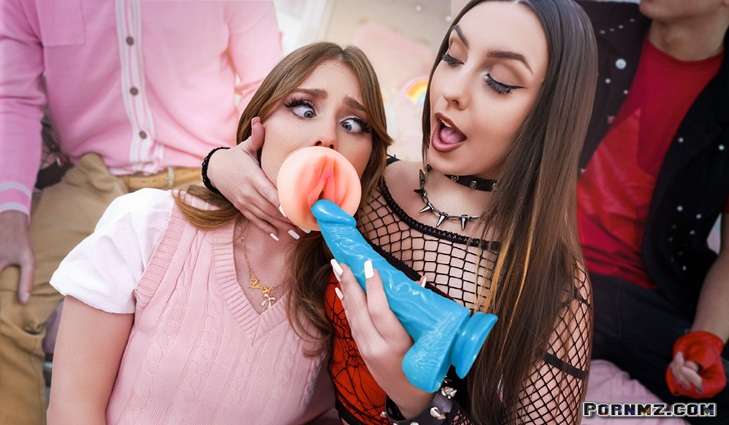 SisSwap Violet Turns Lucys Mouth Into a Personal Pocket Pussy Cam Girl Swap