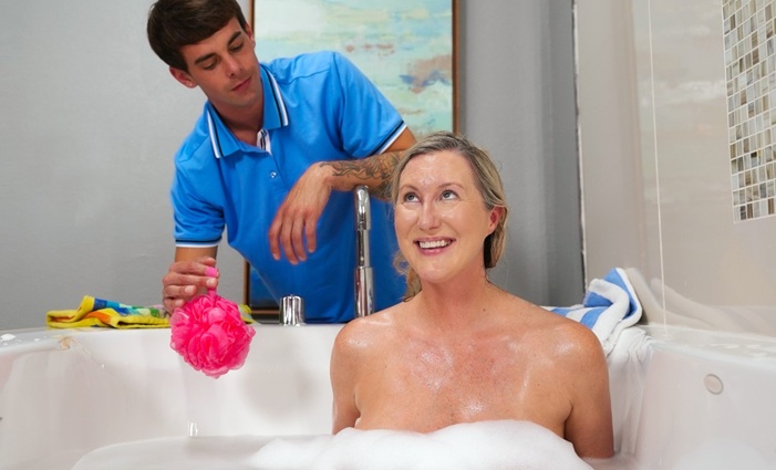 MyPervyFamily Aries Adore – Helping Stepmommy Soak Herself
